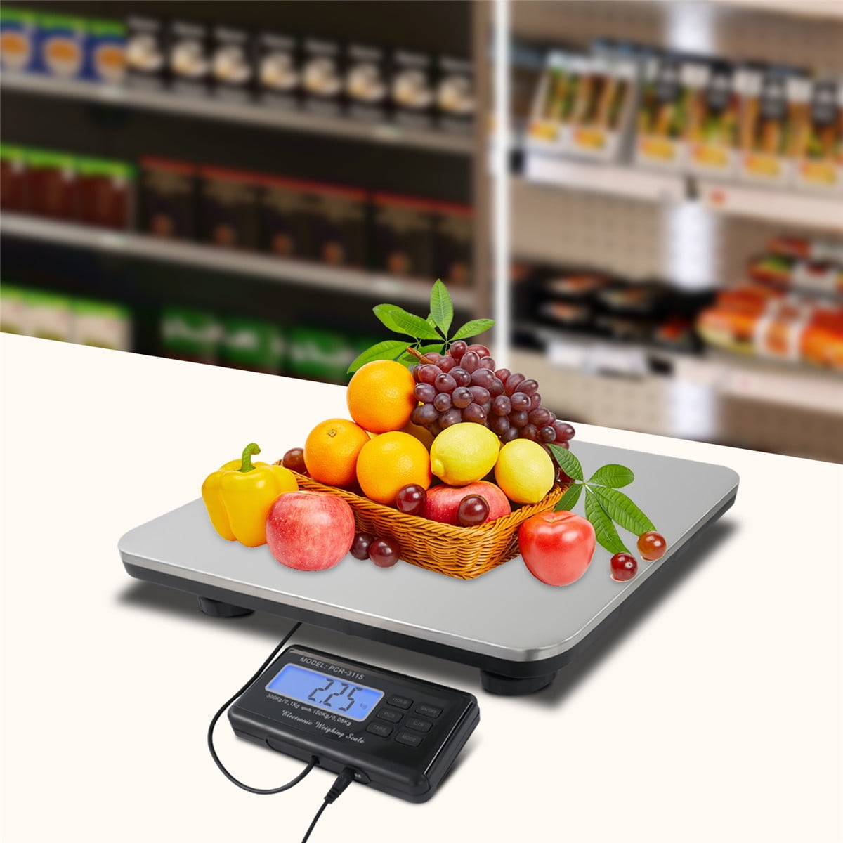TOOL1SHOoo 660 LBs Digital Livestock Scale Animal Platform Scale , 14*12 inches Heavy Duty Electronic Pet Vet Weight Scale with LCD Screen Display