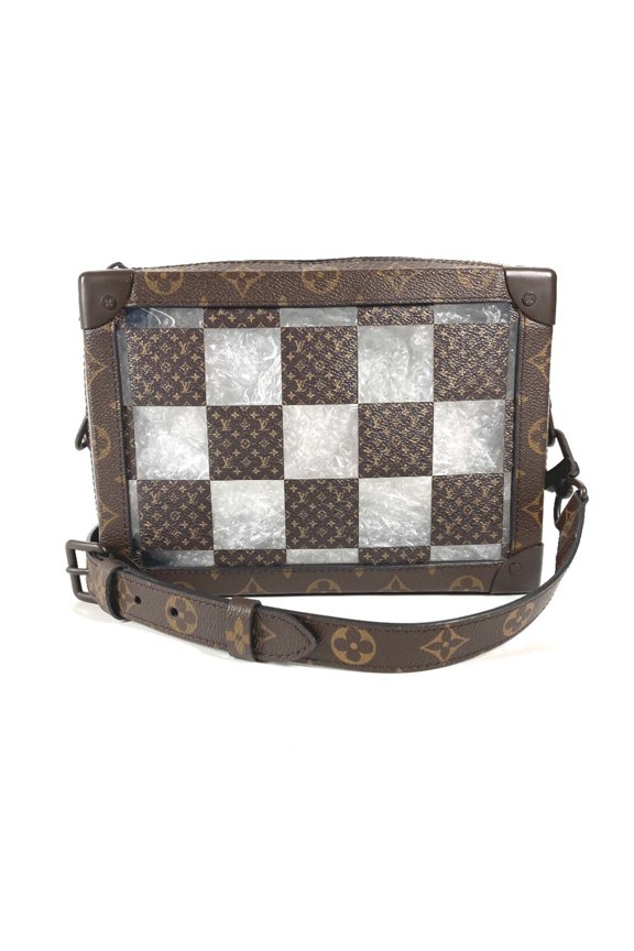 Pre-Owned LOUIS VUITTON M20871 Monogram Chess Soft Trunk Pochette Clutch Bag Shoulder Canvas...