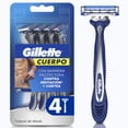 thumbnail image 1 of Rastrillo Gillette Cuerpo con Barra Protectora para Depilar la Zona Íntima 4 pzas, 1 of 5