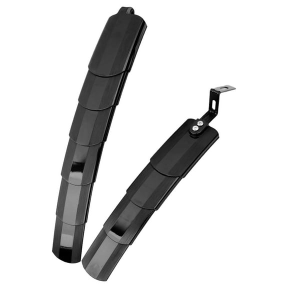 Bike Set of 1 Portable Mudguards for Mountain Bikes Black Plastic