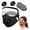 Black, variant on Reusable Carbon Filter Dust Mask, Adjustable Safety Goggles, 5 Layer Respirator Kit, Breathable Protection, Woodworking Painting