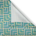 thumbnail image 4 of Ambesonne Turquoise Window Valance, Art Deco Square Lines, 54" X 12", Turquoise Yellow, 4 of 5