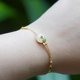 thumbnail image 5 of Pulsera de jade blanco Nature's Peace con diseño de bambú anillo abierto collar de aleación, 5 of 5