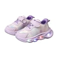 thumbnail image 7 of Zanarzt Kids Girls Shoes Girls Sneakers Light Up Shoes Breathable Stylish Printed Platform Sneakers Purple,US 8, 7 of 7