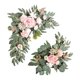 thumbnail image 5 of 2 coronas artificiales decorativas para puerta, diseño de escena para boda, arco de flores Estilo H, 5 of 9