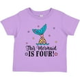 thumbnail image 3 of Inktastic 4th Birthday Mermaid Tail Girls Girls Toddler T-Shirt, 3 of 5
