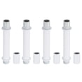 thumbnail image 1 of Unique Bargains Straight Pipe Lamp Stems Rod Kit, M10 39mm L Rod with Nut, White 4Set, 1 of 6