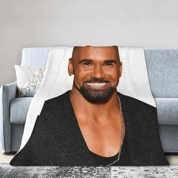 Shemar Moore Blanket Soft Flannel Fleece Throw Blanket Pattern Warm Plush Blankets 60"x50"