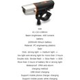 thumbnail image 3 of LED Lamp Bike Front/Rear Lights USB Rechargeable 400 LM Ultra Powerful Lighting Set Bike Headlight Waterproof Multi-Modes Cycling Bike Night Camping Sport with Support-Black, 3 of 7