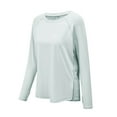 thumbnail image 7 of Delliss Womens Casual Sun Protection Blouse Long Sleeve Side Slit Lightweight Top Hiking Sports Outdoor Top, 7 of 7