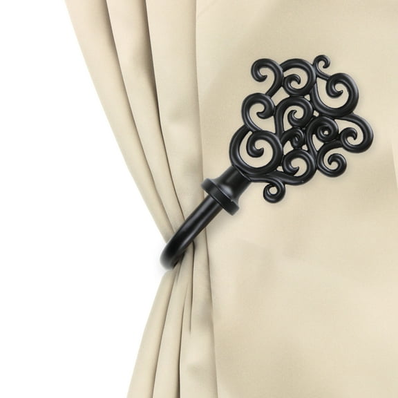 Goldie Decorative Holdback Pair - Black,(4871-032)