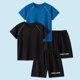 thumbnail image 2 of Odeerbi Conjunto Deportivo de Niños de 2 Paquetes Con Rayas Reflectantes, Trajes Deportivos de Secado Rápido Transpirable, Conjunto de Pantalones Cortos de Camiseta de 2 Piezas, 5-12 Años, 2 of 8