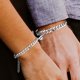 thumbnail image 3 of Pulseras magnéticas para parejas Pulseras a juego Pulsera Pinky Promise Cadena de eslabones cubanos de acero inoxidable para mujeres, hombres y parejas Sincero Electrónica, 3 of 5