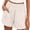 Khaki, variant on Summer Thin Outerwear High Waist Wide Leg Slimming and Relaxed Casual Base Cotton Shorts Black S