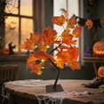 thumbnail image 6 of XYAIYT Maple Tree Led Lights Christmas Tree Lights Lights Usb Powered Battery Operated Flexible Waterproof Maple Leaf Night Light for Halloween Tabletop Home Decor 17.7in Orange, 6 of 6