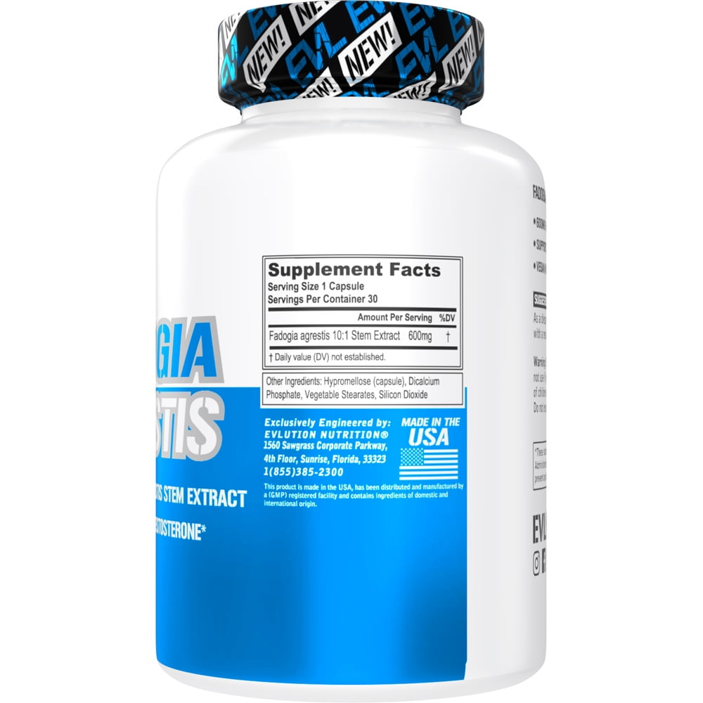 Evlution Nutrition Fadogia Agrestis 600mg 10:1 Extract