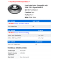 thumbnail image 2 of Front Brake Rotor - Compatible with 2006 - 2018 Toyota RAV4 LE 2007 2008 2009 2010 2011 2012 2013 2014 2015 2016 2017, 2 of 2