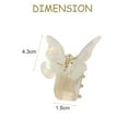 thumbnail image 2 of Butterfly Hair Claw Clips - Non-slip Hair Jaw Clips Strong Hold Claw Clipwhite, 2 of 5