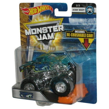 Hot Wheels Monster Jam X-Ray Body 2/3 (2017) Virginia Giant Toy Truck w/ Re-Crushable Car