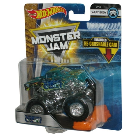 Hot Wheels Monster Jam X-Ray Body 2/3 (2017) Virginia Giant Toy Truck w/ Re-Crushable Car