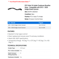 thumbnail image 2 of PCV Valve To Intake Crankcase Breather Hose - Compatible with 2013 - 2020 Dodge Grand Caravan - Gates, 2 of 2