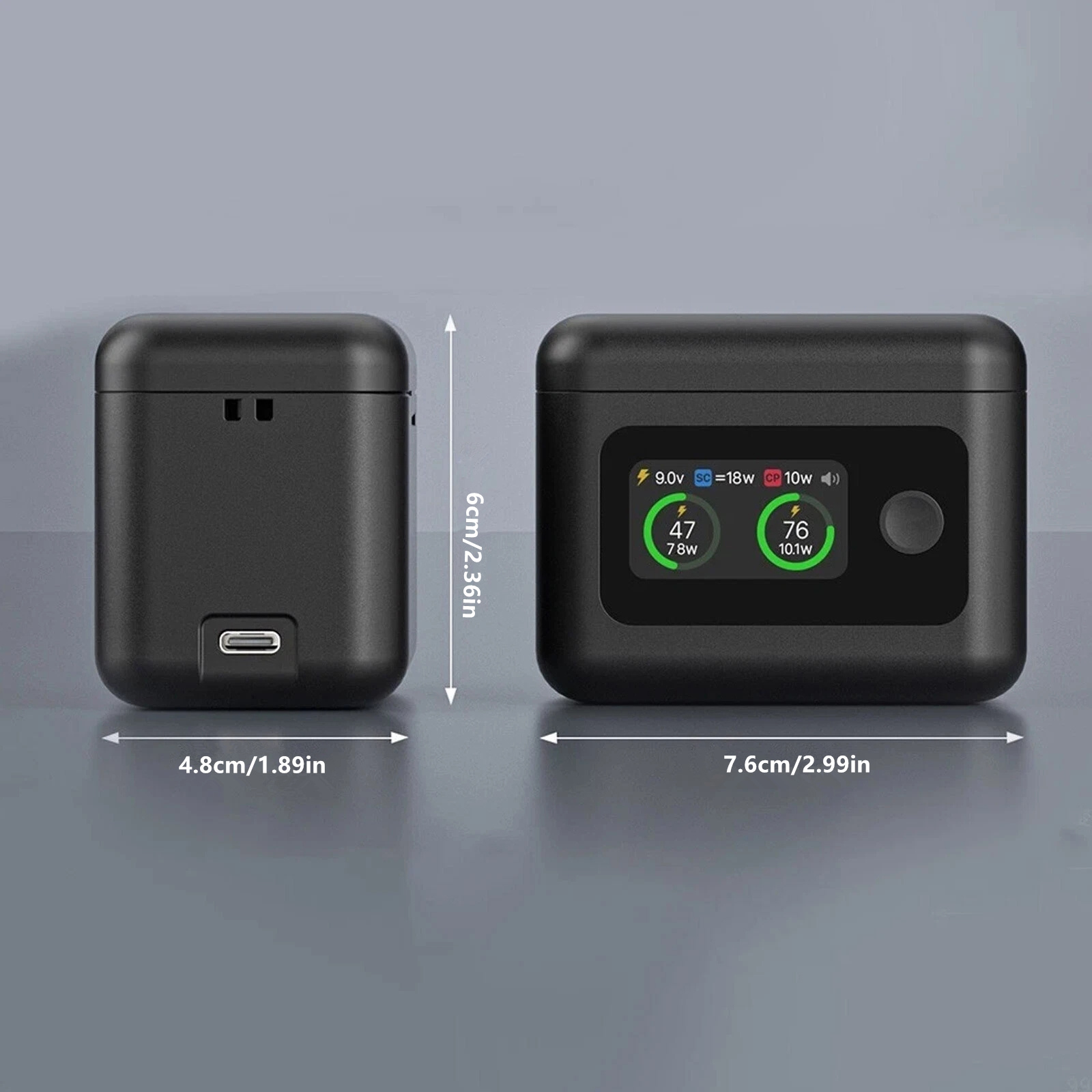 GUYUTING Fast Charging Power Bank Hub 27W with LED Display Camera Battery Level Indicator Two-Way Charge
