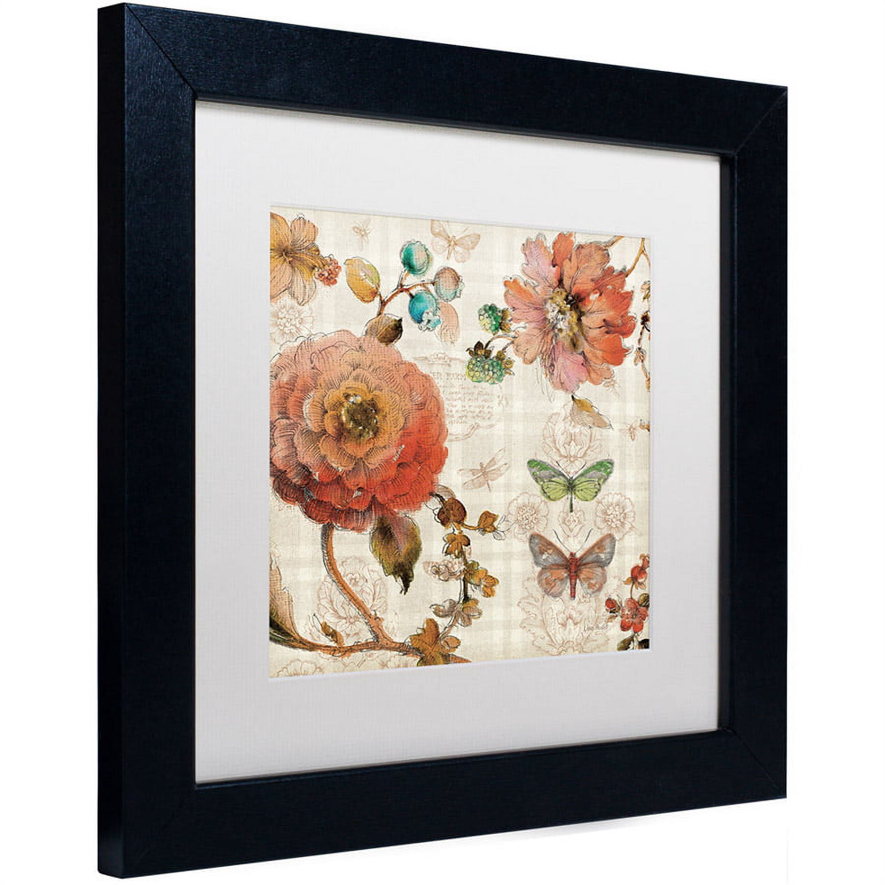 Trademark Fine Art "French Country IV" Canvas Art by Lisa Audit, White Matte, Black Frame