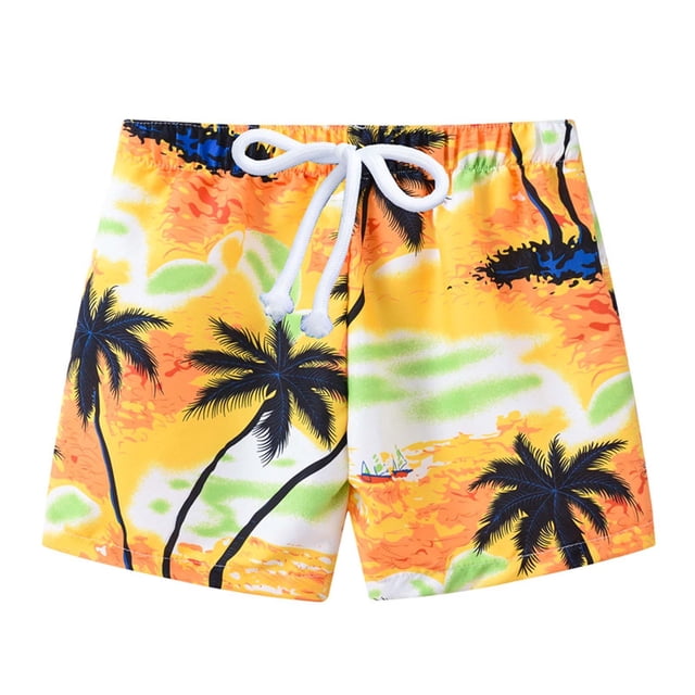 Pantalones Cortos De Entrenamiento Deportivo Para Niños, Pantalones Cortos Estampados Informales De Verano Para Niños, Pantalones De Playa Con Cintura De Goma Odeerbi LM103-1863