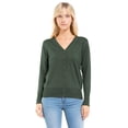 thumbnail image 5 of MixMatchy Women's Soft Basic Long Sleeve Button Down Classic V-Neck Knit Cardigan Sweater, 5 of 7