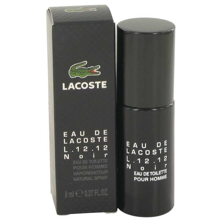 Lacoste De Lacoste L.12.12 Noir by Lacoste Mini EDT Spray .27 oz-8 ml-Men - Walmart.com