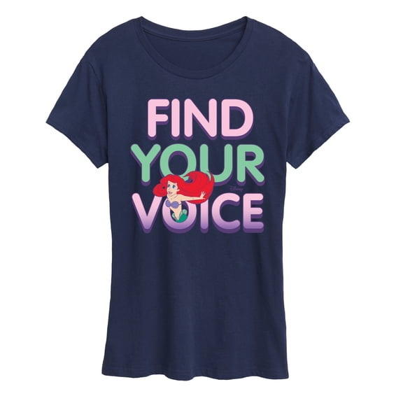 Disney - Ariel Find Your Voice - Women's Short Sleeve Graphic T-Shirt