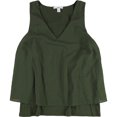 thumbnail image 1 of bar III Camiseta sin mangas tejida para mujer, verde, extragrande, 1 of 2