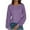 #930 Purple, variant on Felirenzacia Women's Crew Neck Long Sleeve Top with Lace Raglan Sleeves, Casual Knit Pullover Blouse for Spring and Fall