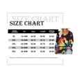 thumbnail image 2 of TIYOMI Plus Size Tops For Women Sun Tie Dye V Neck T Shirt Long Sleeve Casual Blouses Colorful Tee Fall Winter Shirts XL 14W 16W, 2 of 3