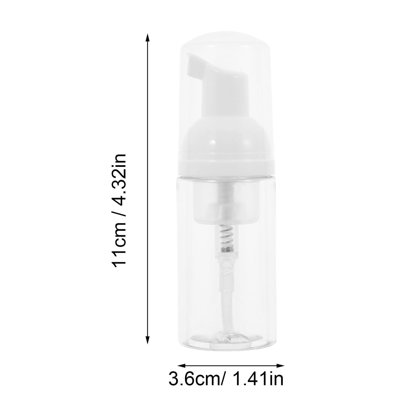 GOOHOCHY 20 PCS Cleansing Bottle Travel 11.00X3.60X3.60CM Transparent