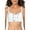 White, variant on MICHAEL Michael Kors Womens Bralette Lace-Up Swim Top Separates