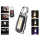 thumbnail image 1 of Mini linterna LED COB de 500 lm, llavero impermeable para acampar, lámpara de trabajo plateada, 1 of 6