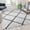 Ivory/Black, variant on BizChair Shag Style Diamond Trellis Area Rug - 8' x 10' - Charcoal/Ivory Polyester (PET)