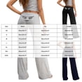 thumbnail image 3 of felwors Fold Over Yoga Pants for Women Angel Wings Low Rise Wide Leg Sweatpants Y2k Stretchy Loose Gym Lounge Trousers Grey for Size L, 3 of 6