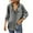 Grey, variant on Women Button Down Denim Shirt Long Sleeve Roll Up Casual Oversized Jean Jacket Distressed Tunic Top