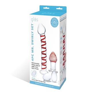 dosha 3 piece glass anal plug kit Dosha Prism 3-piece Erotic Glass Trainer Dilation Set Butt Plug Kit Sex Toy