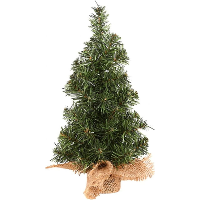 HUGFEGWE 30CM Christmas Tree, Miniature Pine Tree, Artificial Small Christmas Tree Ornament, Table Top Christmas Tree for Miniature Scenes, Christmas Crafting and Designing CJB91-7175