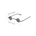 thumbnail image 2 of Gafas de sol punk Gafas de sol redonda de protección UV con marco de círculo de metal para mujeres hombres, 2 of 5