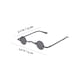 thumbnail image 3 of Gafas de sol punk con protección UV, redondas y montura metálica para hombre y mujer., 3 of 5