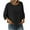 Black Shirt fot Women, variant on Women's Crew Neck Dolman Sleeve Pocketed Blouse Casual Basic Layering Daily Wear Tops Beige M