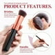 thumbnail image 2 of Juego de brochas de maquillaje para sombras de ojos, correctores y bases, 16 Uds., con bolsa, 2 of 6