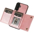 thumbnail image 6 of for Samsung Galaxy A14 Crossbody Wallet Case for Women, Bling Glitter PU Leather Phone Case with RFID Blocking Card Holder Cover for Samsung Galaxy A14 4G/ 5G SZ Rose Gold, 6 of 8