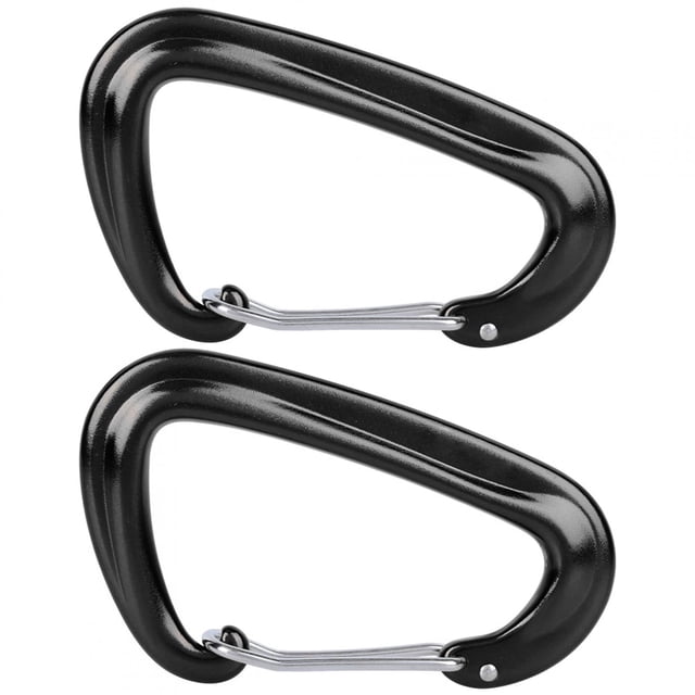 2 uds hamaca multifunción para exteriores hebilla colgante gancho de columpio hebilla de seguridad para escalada negro YUNYI BRAND Deportes