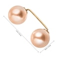 thumbnail image 2 of TABLETREANDS 6Ud Pasadores De Collar Dorados Con Perla Falsa Para Banquetes Y Uso Cotidiano, 2 of 8