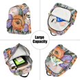 thumbnail image 5 of FORMRS Mini Backpack Purse for Women Travel Daypack Casual Shoulder Bag, Bright Flowers, 5 of 7